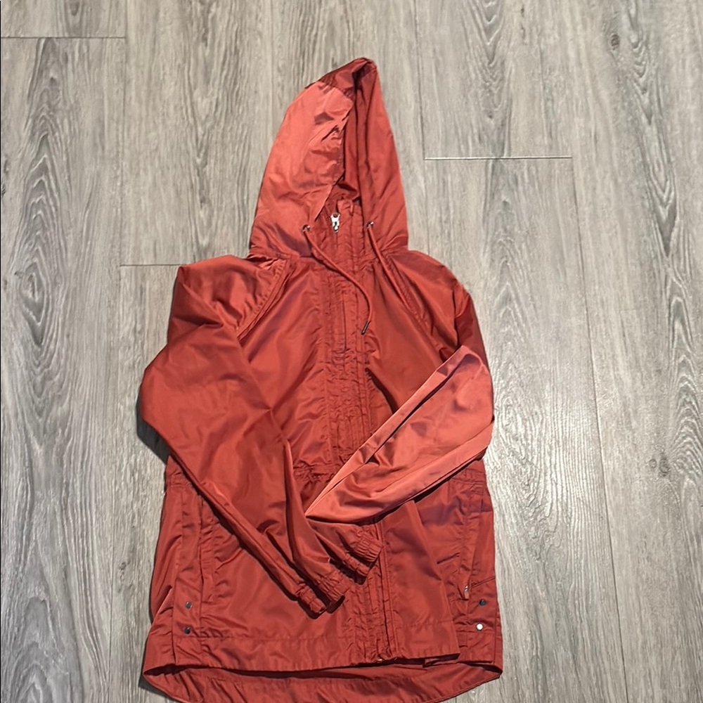 Rust Orange Hooded Jacket